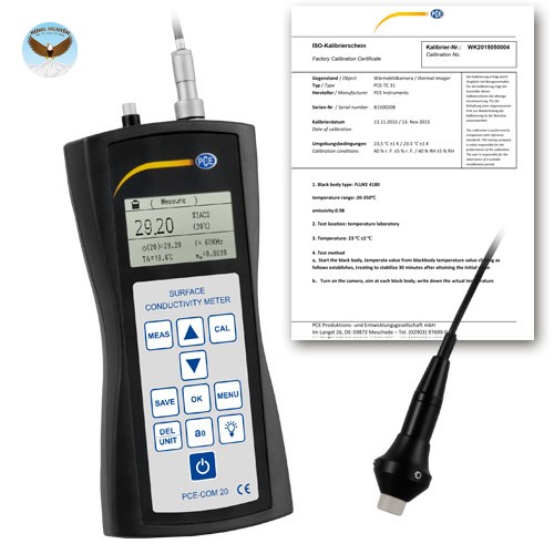 Thiết bị đo độ dẫn điện kim loại PCE COM 20-ICA (0.3~65 MS/m, chứng chỉ ISO)