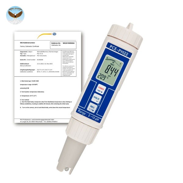 Thiết bị đo độ pH và nhiệt độ PCE PH 22-ICA (0.0~14.0 pH, -5 ... 80°C)