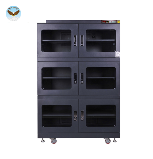 Tủ chống ẩm bảo quản linh kiện điện tử DRYZONE C1-1490-6ESD (Black, ESD)